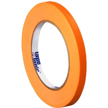 Tape Logic Masking Tape, 1/4x60 yd., Orange, PK12, 1/4" W x 60 yds L, Orange, 12 PK T93100312PKD